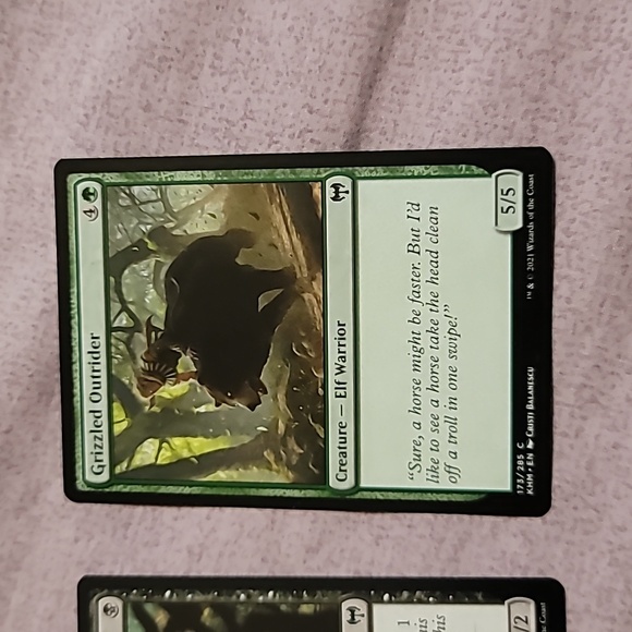 Set of 2 Magic The Gathering (MTG) Creature Elf Misc. Trading Cards - Picture 3 of 4